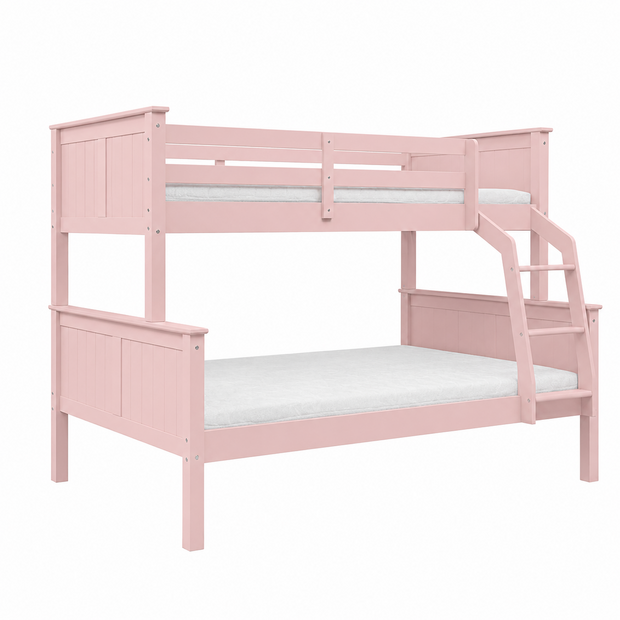 collet trio stapelbed 90x200/120x200 grenen roze