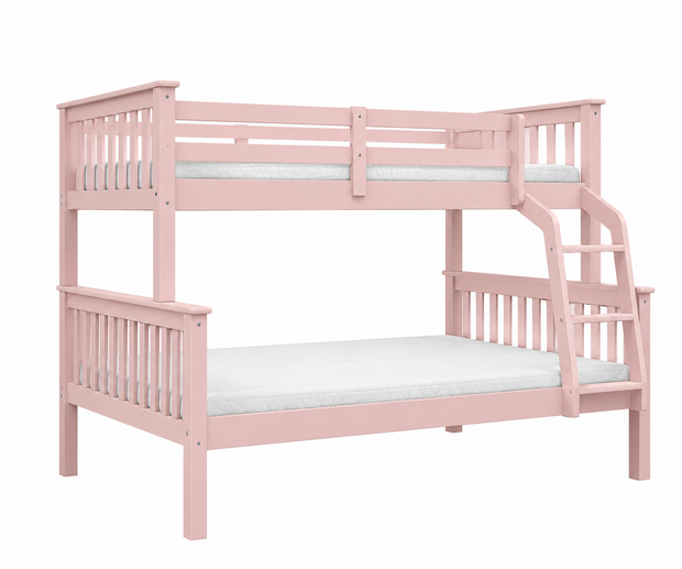 Collet spijlen trio stapelbed roze 90x200/120x200