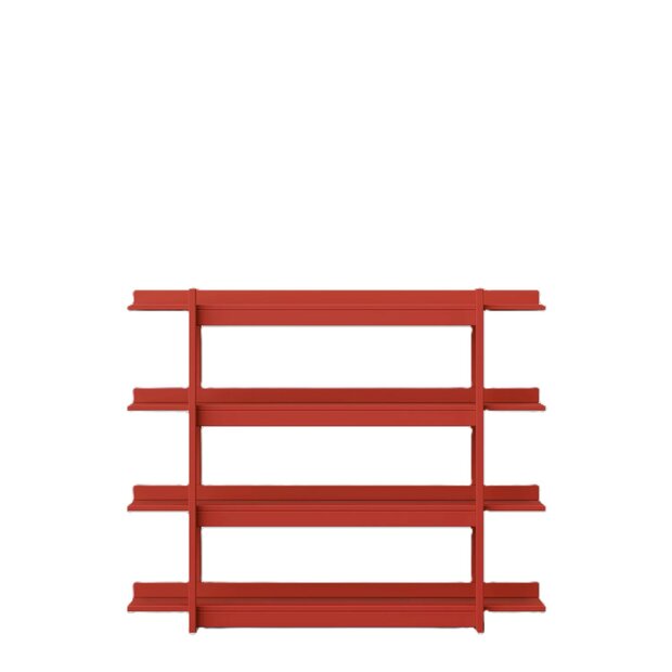 Frame boekenrek rood