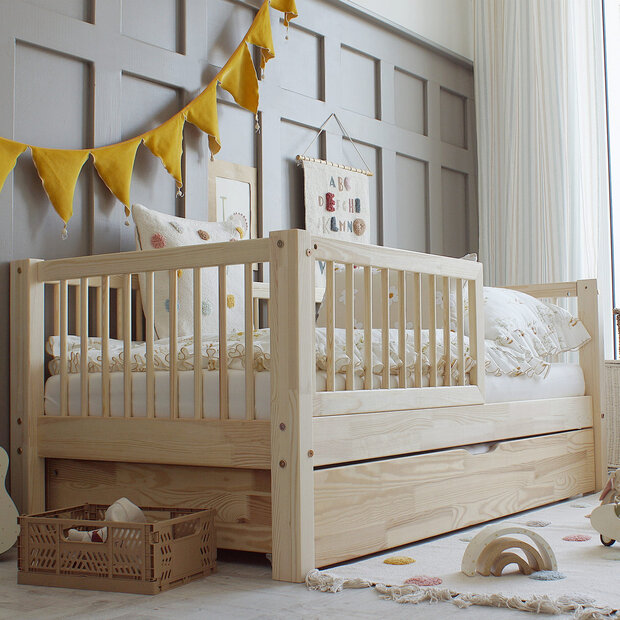 Basic Alto 80x160 naturel grenen bed