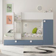 trasman Mine 90x190 stapelbed blauw