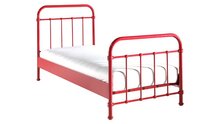 new york bed rood metaal 90x200 met matras