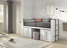 Sam halfhoogslaper 2 dichte kastjes wit