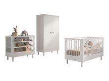 Forrest 3-delige meegroeikamer set beuken wit
