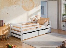 Levornio bedbank 90x200 massief grenen 