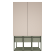 Tweens 2 deurs kast zand eucalyptus
