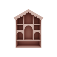 Babushka poppenhuis roze