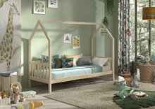 Cabane huisbed 90x200 naturel