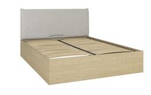Gami Auriol opberg bed 140x190 gerookt eiken
