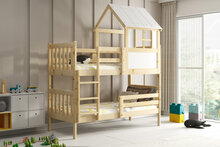 Kandria huis stapelbed massief grenen 90x190