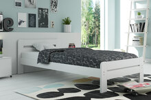 Deliceto 90x200 massief grenen bed wit