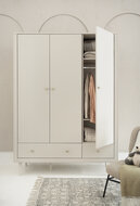 petite 3 deurs kast champagne kleur