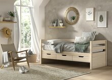 Margrit kajuitbed 90x200 grenen white wash