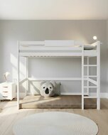 lifetime elements hoogslaper 90x200 wit