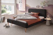 Jip gestoffeerd bed 160x200 antraciet