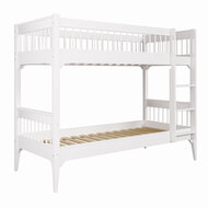 Carmela 90x200 stapelbed grenen wit