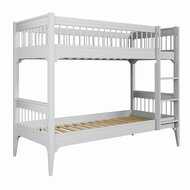 Carmela 90x200 stapelbed grenen grijs