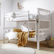 Collect stapelbed spijlen wit 90x200 grenen wit