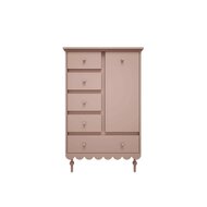Babushka commode hoog pink