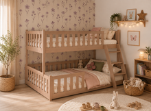 neviana stapelbed 90x200/120x200 grenen melk choco