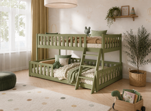 neviana stapelbed 90x200/120x200 grenen olive