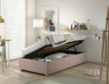Moon opbergbed roze 90x200 lang