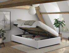 Moon opbergbed 140x200 wit lange zijde