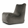 Slowdown seat zitzak lure luxe verlours grijs