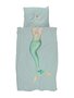 Snurk mermaid aqua overtrek 140x200