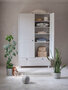 Vintage 2 deurs kast met lade cashmere