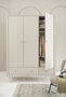 petite 3 deurs kast champagne kleur