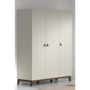 sezane 3 deurs kast clay walnoot