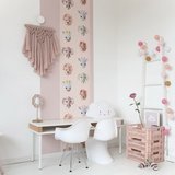 Studio Ditte behang Wilde dieren roze