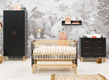 Bopita Floris 3-delige babykamer zwart - naturel_