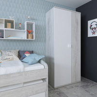 Trasman Jules 2 deurs kast eiken-wit