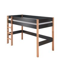 Infanskids Color middel hoogslaper 90x200 antraciet naturel