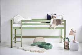 Hoppekids Eco dream my color halfhoogslaper 90x200 grenen pale green