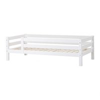 Hoppekids Premium bedbank 90x200 bed 3/4 uitvalbescherming grenen wit
