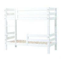 Hoppekids Premium stapelbed 70x160 rechte trap met extra 1/2 uitval wit