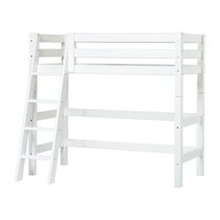 Hoppekids Premium middelhoogslaper 70x160 schuine trap grenen wit