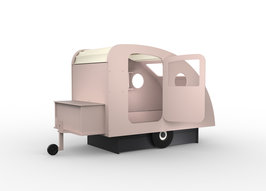 Mathy by Bols design Caravan bed 90x190 Winter roze L.RO HI