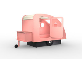 Mathy by Bols design Caravan bed 90x190 Licht roze L.RO TC