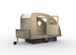 Mathy by Bols design Caravan bed 90x190 Taupe L.TAU
