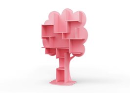 Mathy by Bols design Louane boom boekenkast Licht roze L.RO TC