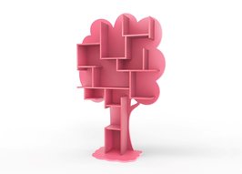Mathy by Bols design Louane boom boekenkast Fucshia roze L.RO ET