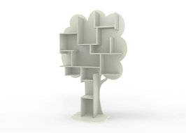 Mathy by Bols design Louane boom boekenkast Moos grijs L.GR MO