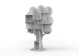 Mathy by Bols design Louane boom boekenkast Cement grijs L.GR CI