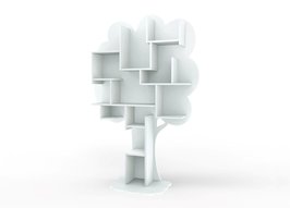 Mathy by Bols design Louane boom boekenkast Poeder blauw L.BU PO