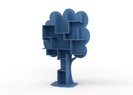 Mathy by Bols design Louane boom boekenkast Atlantisch blauw L.BU AT