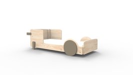Mathy by Bols Discovery kinderbed 90x190 grenen naturel en mdf Linnen L.LIN